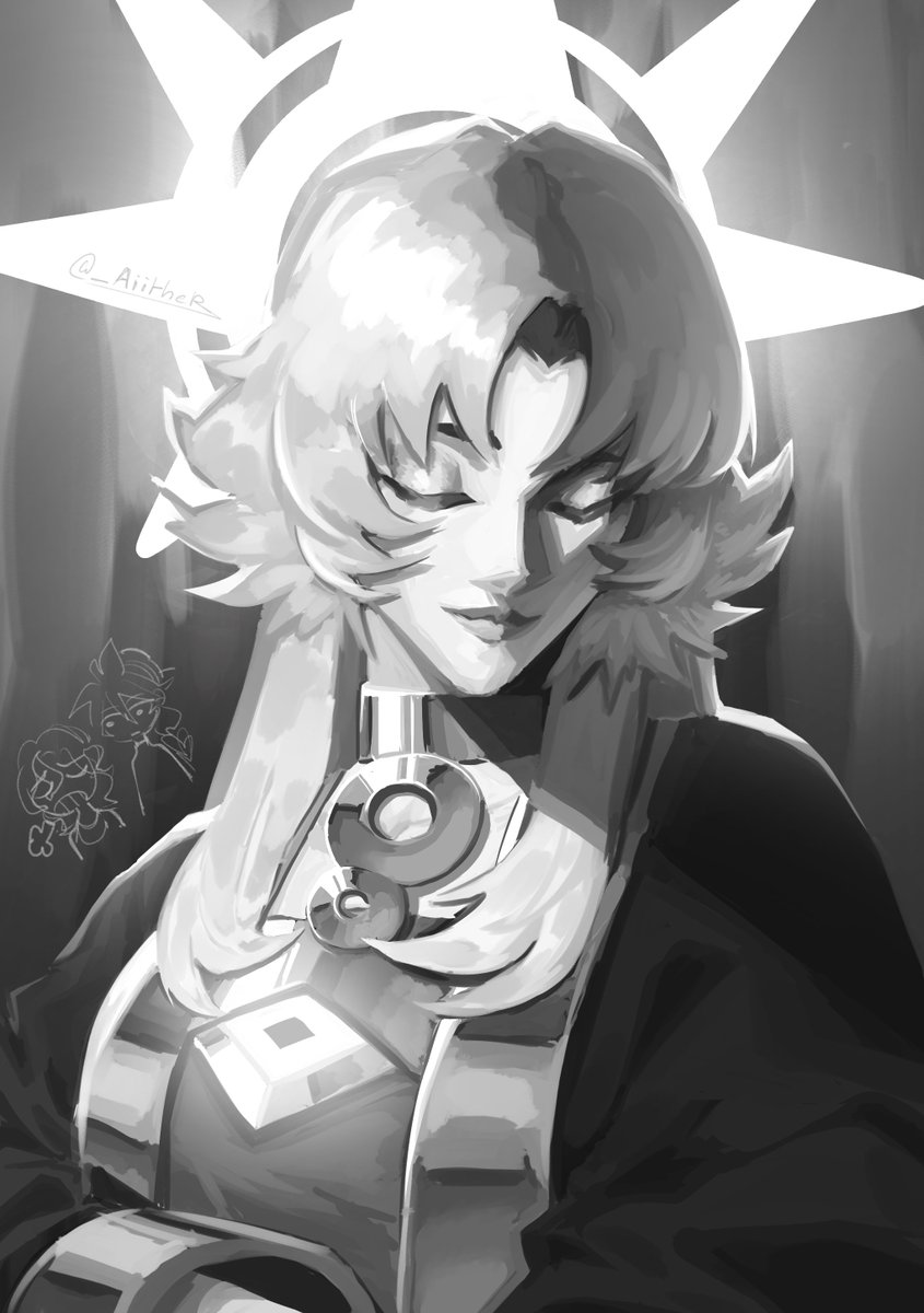 _Aiither's tweet photo. [OCs] Greyscale painting https://t.co/8c8dVFfcOr