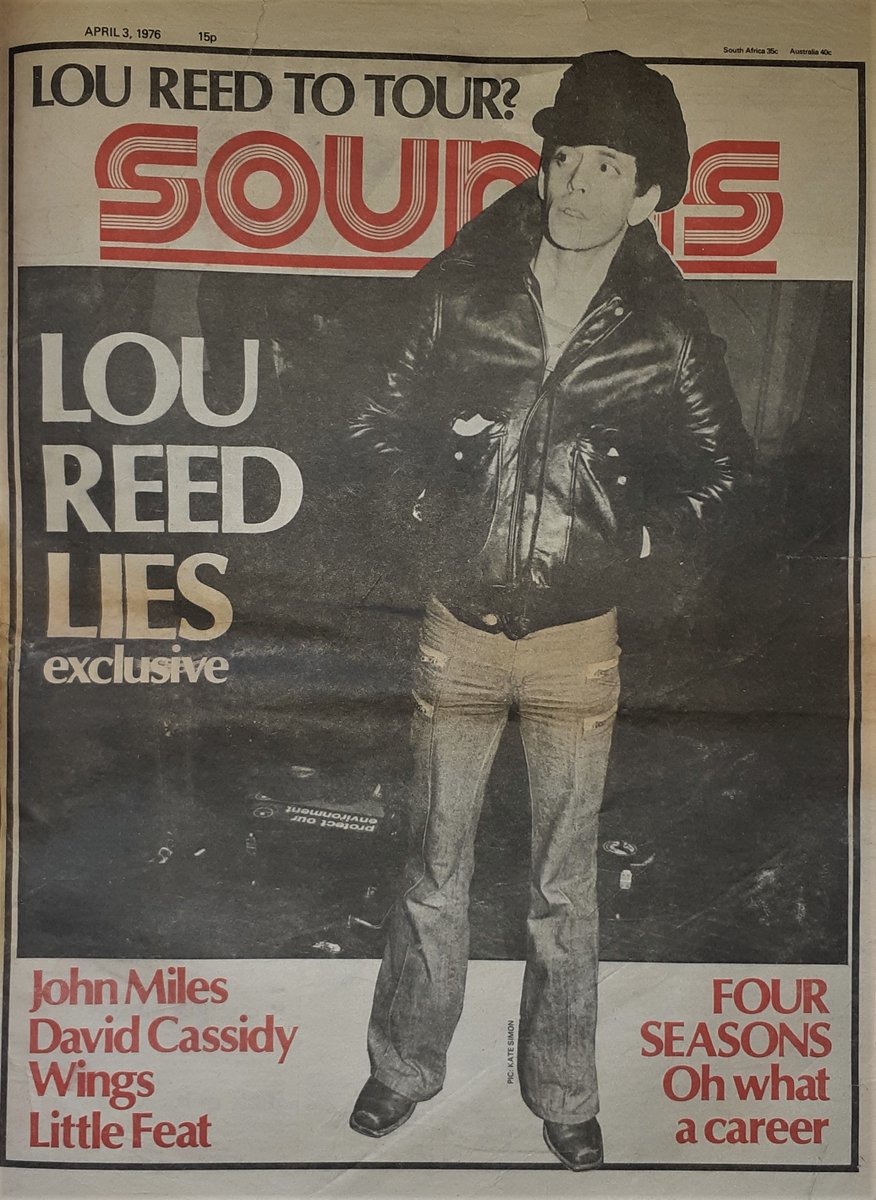 SoundsClips's tweet photo. 3rd, April 1976 and article on Lou Reed by Toby Goldstein and pics by Kate Simon. "I've taken all this shit about how shitty I am, how I've lost it and the good old days of the Velvets, tra la. Bullshit."
@LouReed https://t.co/rqZhPP77T7