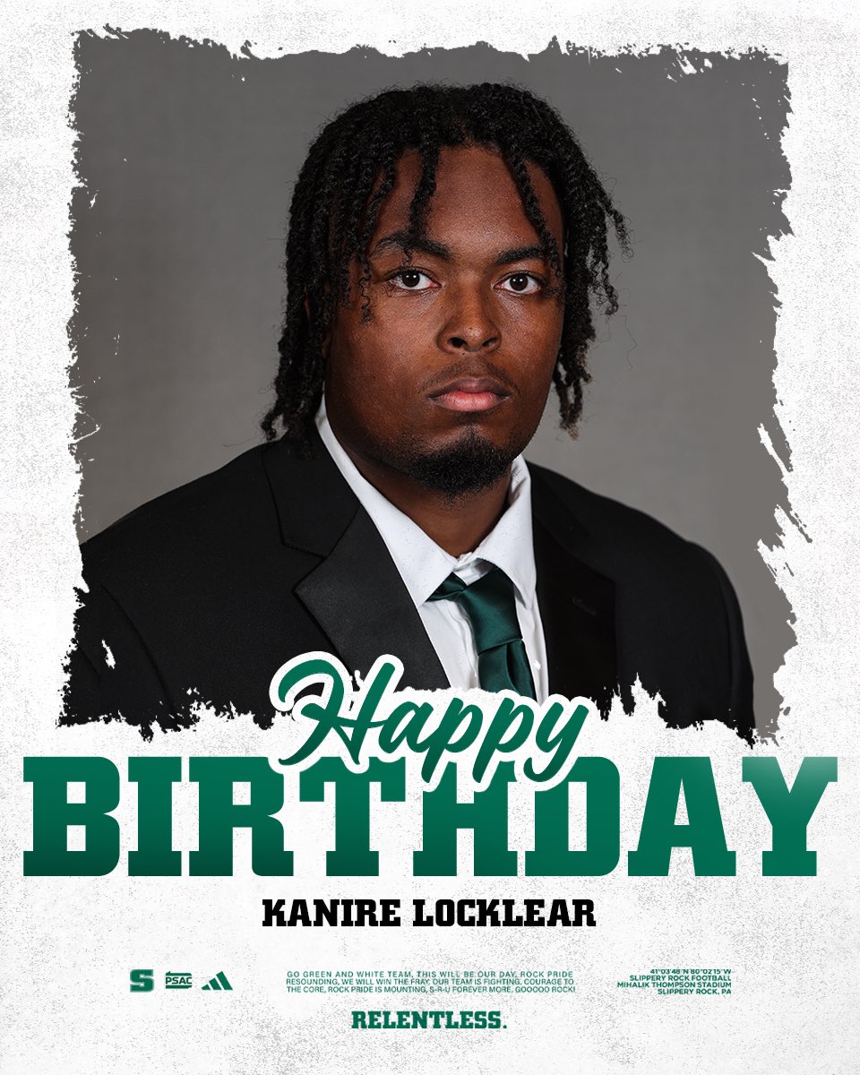 SRURockFB's tweet photo. Happy Birthday to Coach Jackson and Kanire Locklear! 💚 https://t.co/87D9UAstpD