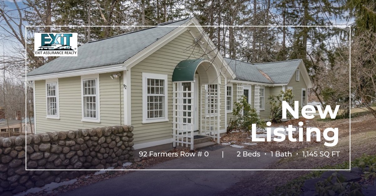 GrotonRealtor's tweet photo. 📍 New Listing 📍 Take a look at this fantastic new property that just hit the market located at 92 Farmers Row # 0 in Groton. Reach out here or at (508) 864-7487 for more information

Jeff Gordon
Broker/Owner, EXIT Assurance Realt... https://t.co/OptZ9GJA2p https://t.co/49zCk7NLh2