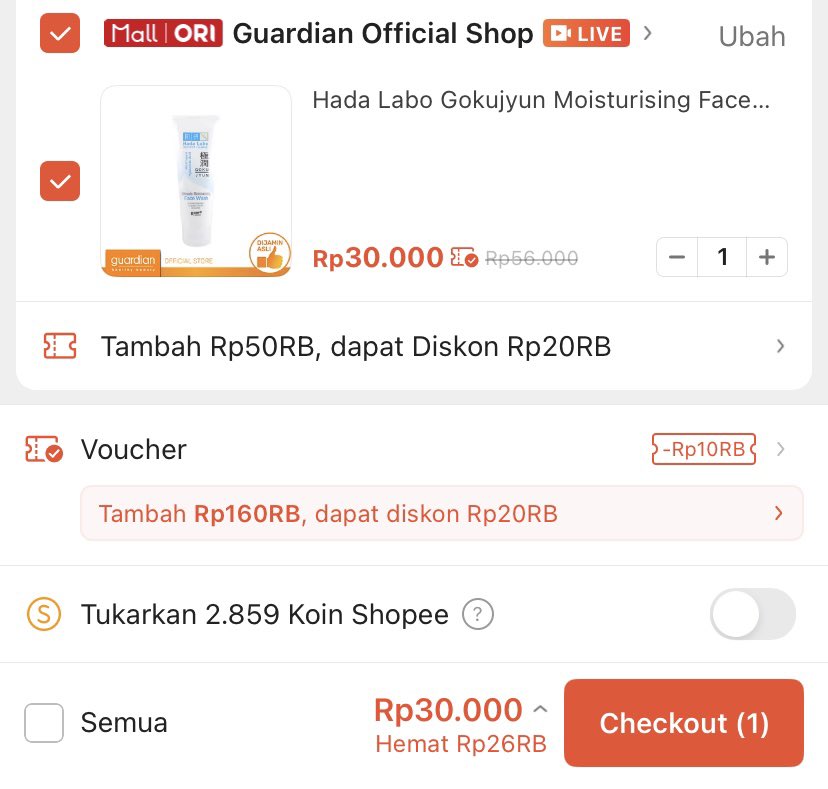 xiaoyuueee's tweet photo. 4.4 dapet promo apa ajaa?

facewash hadalabo jadi cuma 30k🥹
https://t.co/Tu5tWFfEl8 https://t.co/Vtr3W2RYBx