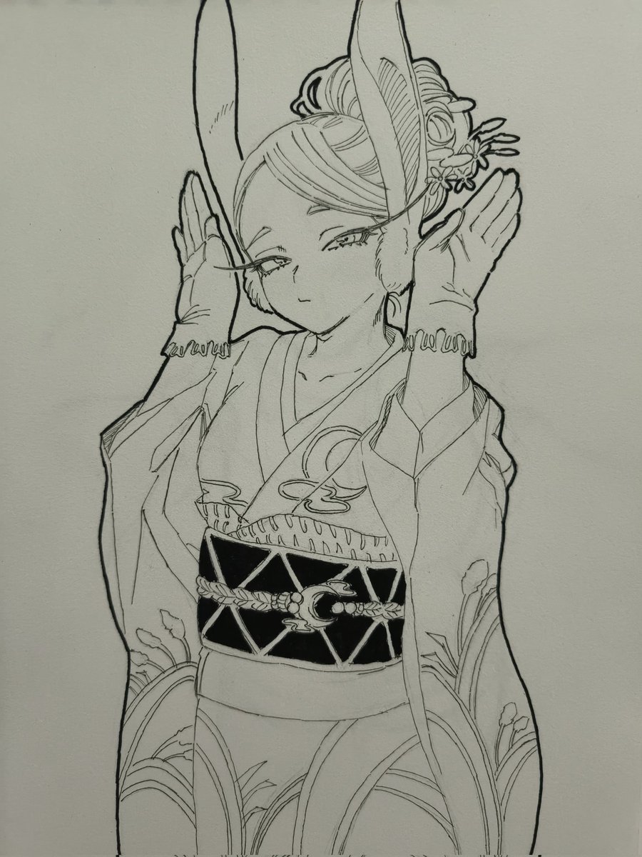 RizkyNovrizal4's tweet photo. Redraw Kimono Mirko. Original art by @horikoshiko 
#bokunoheroacademia #myheroacademia #mirko #redraw https://t.co/bKnbTMBFi5