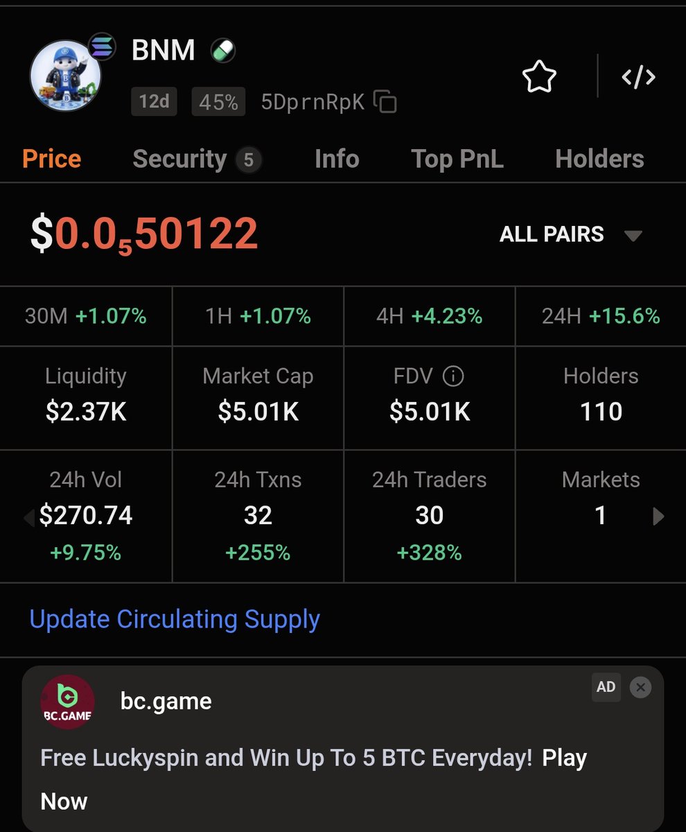 banememetoken's tweet photo. $5,000 MARKET CAP BREACHED! 🚛💨
​The $BNM convoy just hit a new milestone! We are at 45% bonding and moving fast toward the highway.
​While others launch coins for a 5-minute hype, I’m building a global brand. 10 years on the road taught me one thing: Consistency wins the race. 45% done, 55% to go until we hit the DEX and leave the doubters in the dust. Are you riding with the pro or watching from the rearview mirror? 💎🚀
​Check the mission: https://t.co/KGdSnfqJMn
​#BNM #Solana #PumpFun #CryptoConvoy #LongHaul #Memecoin #Crypto