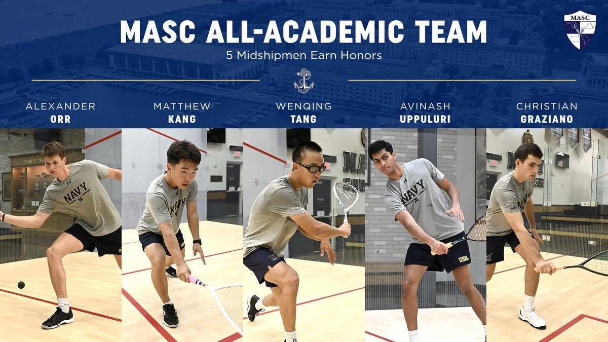 STUDENT-ATHLETES 📚

Congratulations to our 5️⃣ midshipmen who were named to the conference All-Academic Team 

#GoNavy #navymsq