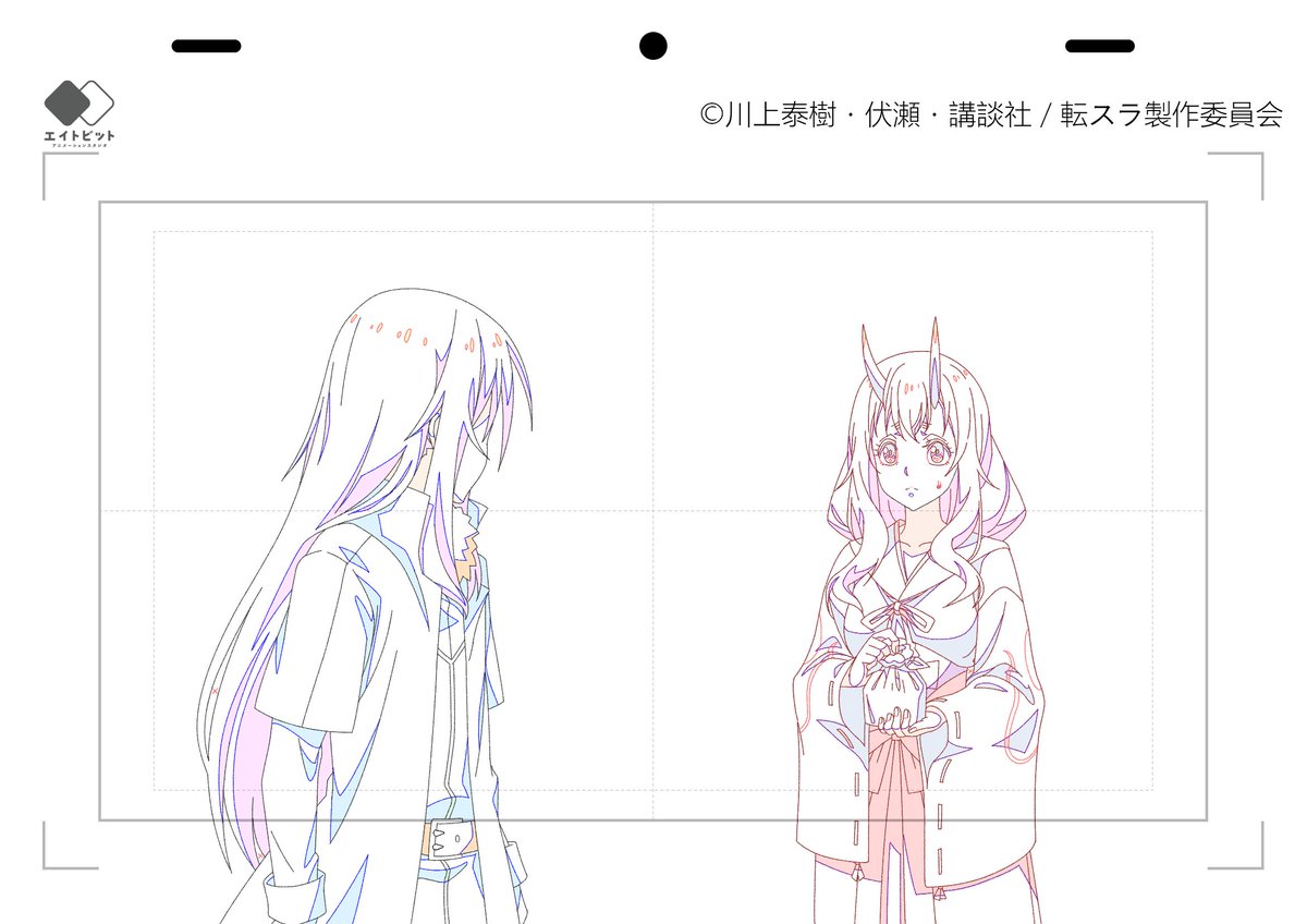MidasuAnimation's tweet photo. 『転生したらスライムだった件 第4期』���1話にて、Midasu Animationも第二原画（2原）で微力ながら参加させていただきました！✨

このような素晴らしい作品の新たな門出に携わることができ、エイトビット様には心より感謝申し上げます。
今後とも作品、そして続くエピソード制作に携わるすべてのクリエイターの皆様への応援をよろしくお願いいたします！🙏💎
--
Midasu Animation is proud to have been part of 'That Time I Got Reincarnated as a Slime' Season 4! In episode 1, we contributed a small portion of the 2nd Key Animation (Nigen). 🖌️

A heartfelt thank to 8bit for trusting us to be part of this new journey. Please continue to support the series and all the artists in the upcoming episodes! 🙏💎

#劇場版転スラ #転スラ #蒼海の涙編 #tensura #MidasuAnimation #Animation