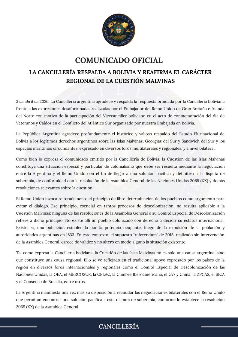 Cancillería Argentina 🇦🇷 tweet media