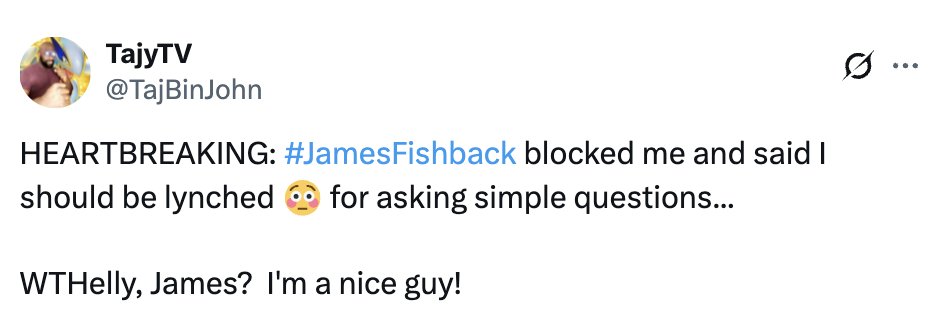James Fishback tweet media