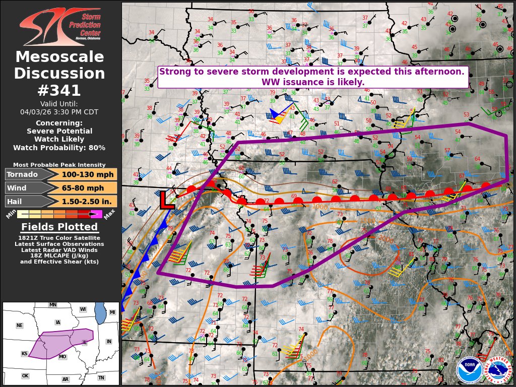 1:27pm CDT #SPC_MD 0341 , #ilwx #mowx #iawx #kswx #newx, spc.noaa.gov/products/md/md…