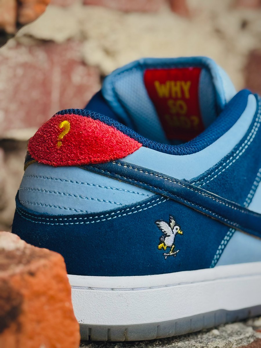 jerktherobot's tweet image. Claim he got the Work with No job, same shit that Tommy said… 

#KOTD
Why So Sad? x SB Dunk Low
‘The Predatory Bird’
#wearyourkicks