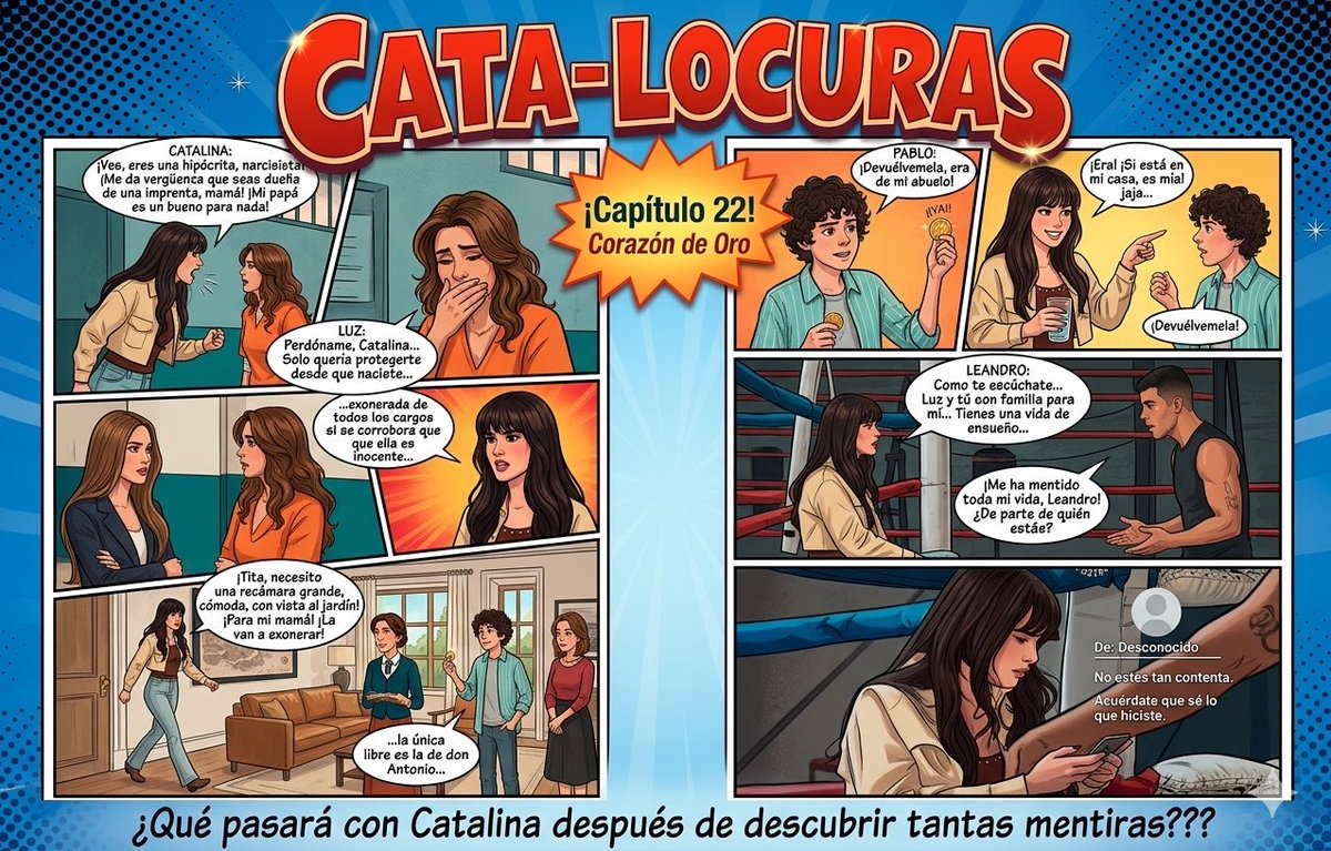Difusion_deGala's tweet photo. CATA-LOCURAS
CAP. 22 & CAP.23
La historia sube de intensidad entre mentiras, engaños y lágrimas que lo cambian todo. Catalina sigue enfrentando verdades que duelen, pero también demuestra que su fuerza es más grande que cualquier golpe de la vida. 💔✨
#CorazónDeOro #TeamCata https://t.co/eT1JNMhUGE