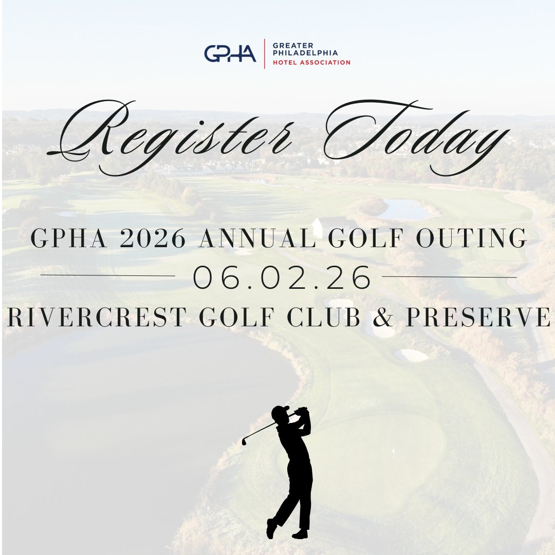 Don't miss out! REGISTER TODAY for GPHA's Annual Golf Outing! gpha.us/event/gpha-ann…
.
.
#gpha #hotel #hospitality #philadelphia #philly #pennsylvania #networking #networkingevent #business #socialnetworking #events #success #leadership #community #support #change #humanity