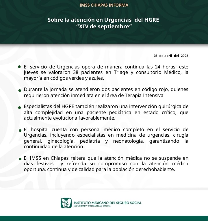 IMSS Chiapas tweet media
