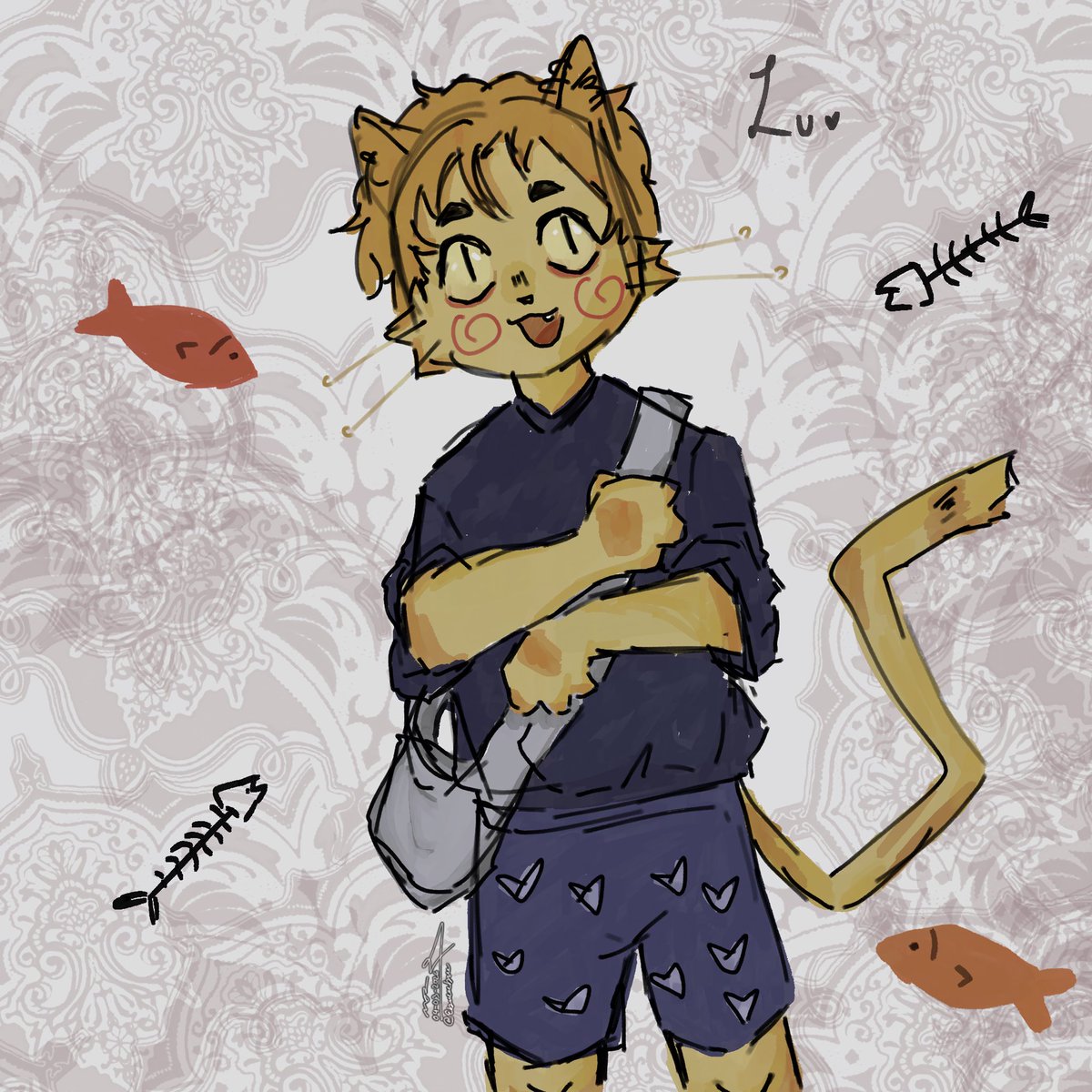 Ebweeebwee's tweet photo. Fanart for mah lovely fren @l_7329 their cute lil sona
.
.
.
.
.
.
#art #fanart #cat #friend https://t.co/wtvtDK4ePa
