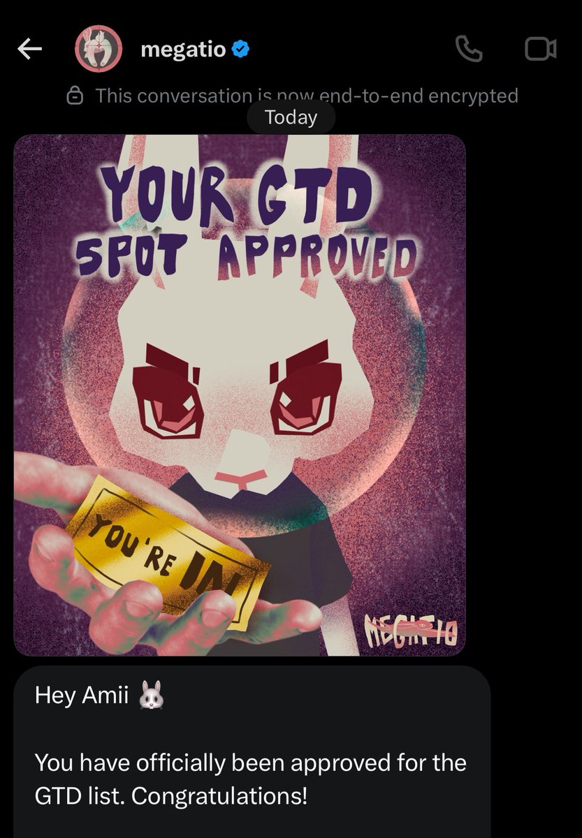 Gm Friends 🌹

Got my GTD spot from <a href="/megatioeth/">megatio</a> .

Really excited for whats to come. 💪