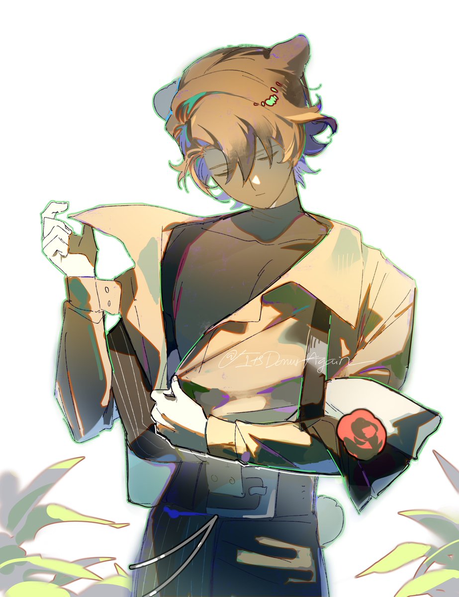 #FNAF擬人化
Idk i low key love the hairstyle designed for him
I wanted to emphasize that Freddie is a well-groomed one and very conscious of his appearance
Seems like i draw it longer day by day hhh it was not that long when i drew his design sheet. Cutie