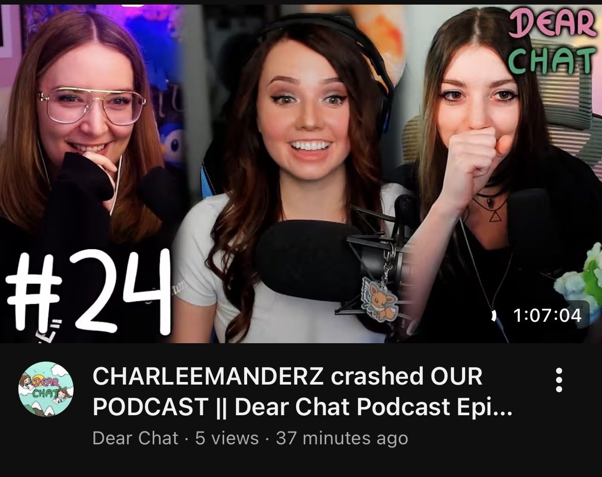 dearchatpodcast's tweet photo. EPISODE 24 out NOW ft. @Charleemanderz !!! https://t.co/6ITF0EJP1I