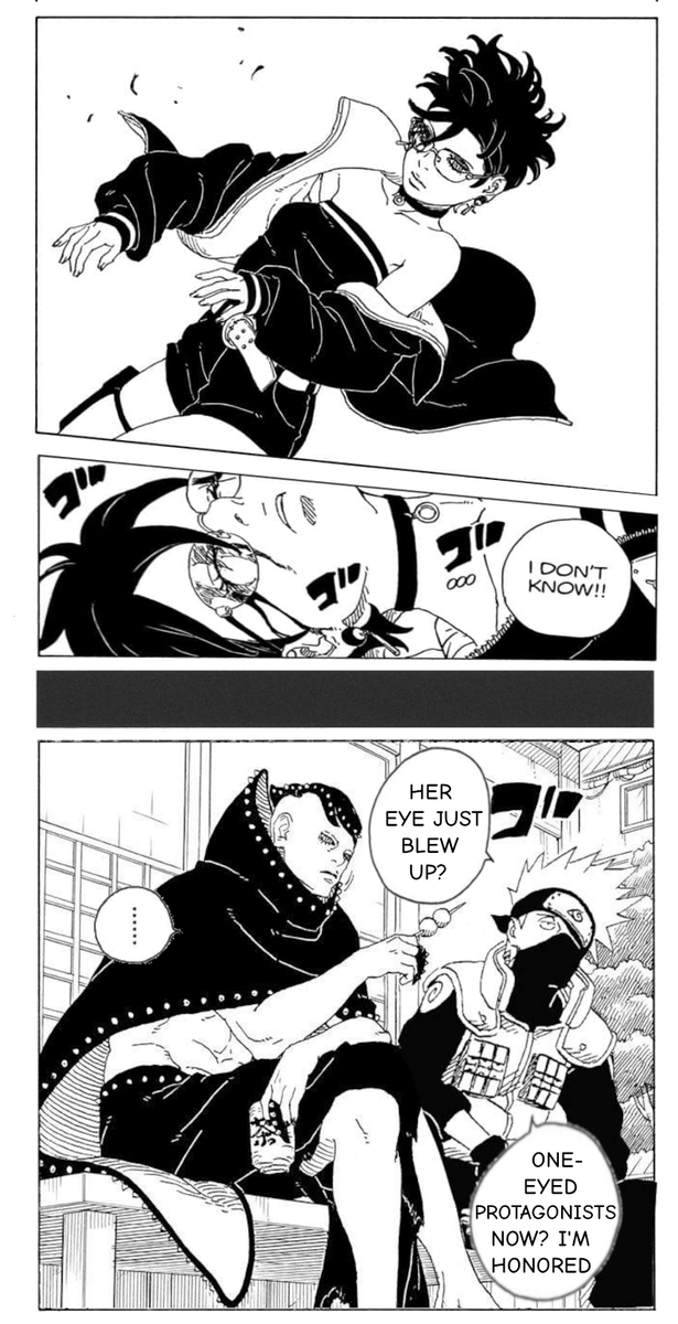 VCTech2019's tweet photo. Boruto is really about to let Momoshiki borrow the wheel just to save Sarada's eye.
#borutotwobluevortex #boruto #borusara #BorutoTwoBlueVortexch32 https://t.co/LIxlZqUqsP