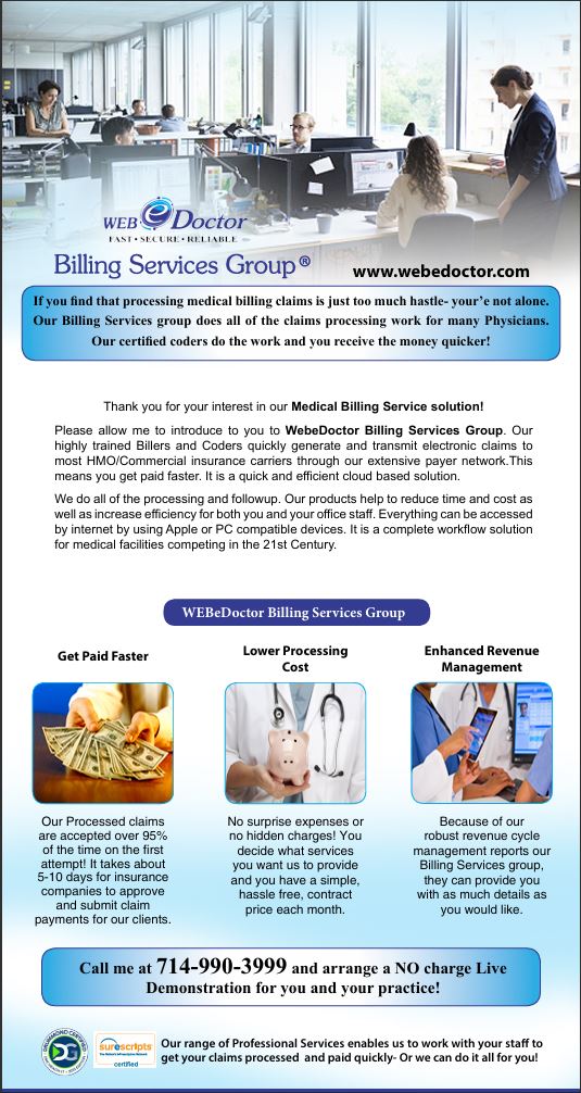 webedoctor's tweet image. "💰 Piggy bank full faster: WEBeDoctor Billing—5-10 day payouts, no hidden fees, robust RCM reports. Partner with us for seamless claims. Schedule demo! #MedicalBillingSolutions #WEBeDoctor #PracticeGrowth "