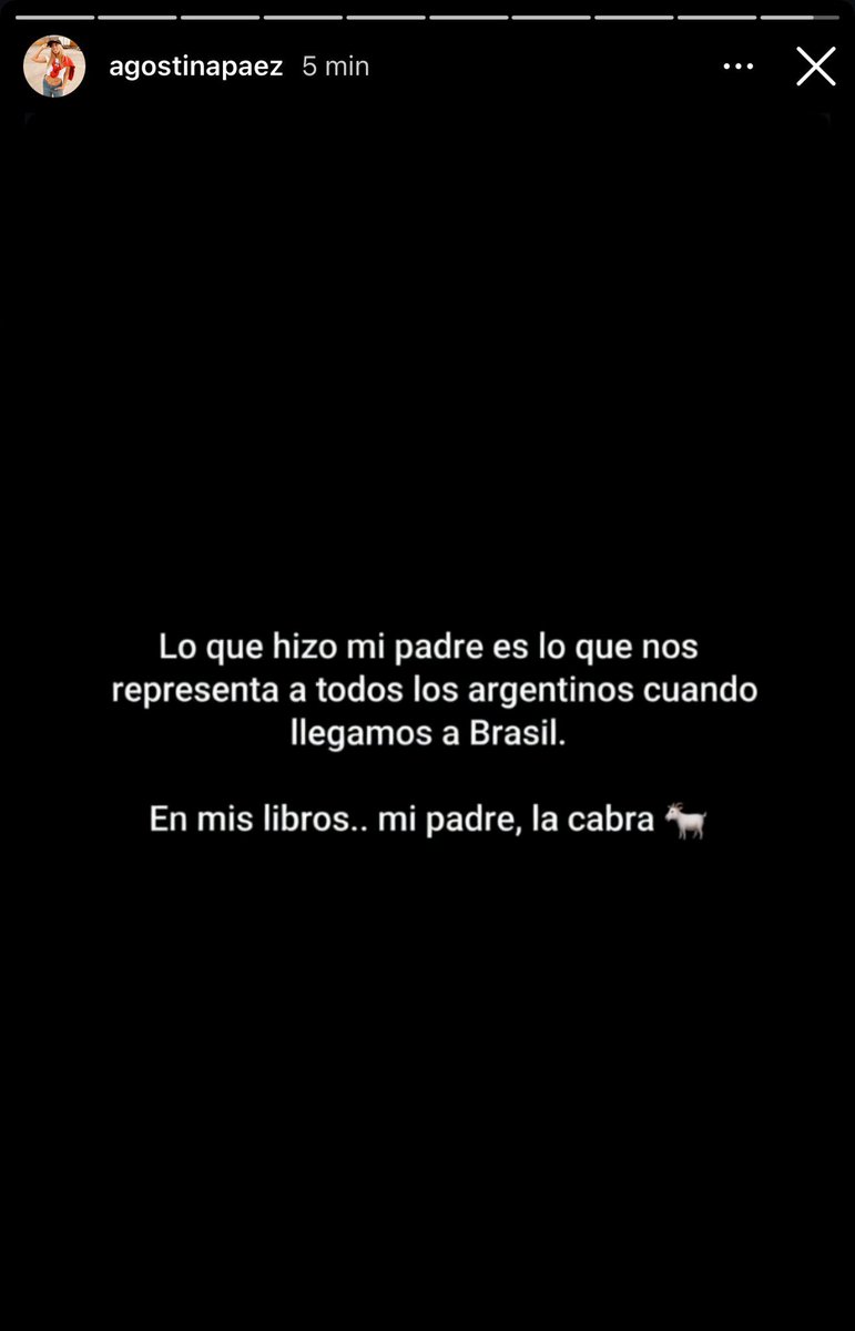 plomoterap30's tweet photo. Agostina Páez sacó un comunicado por los gestos de su padre https://t.co/DnUgiGafMK