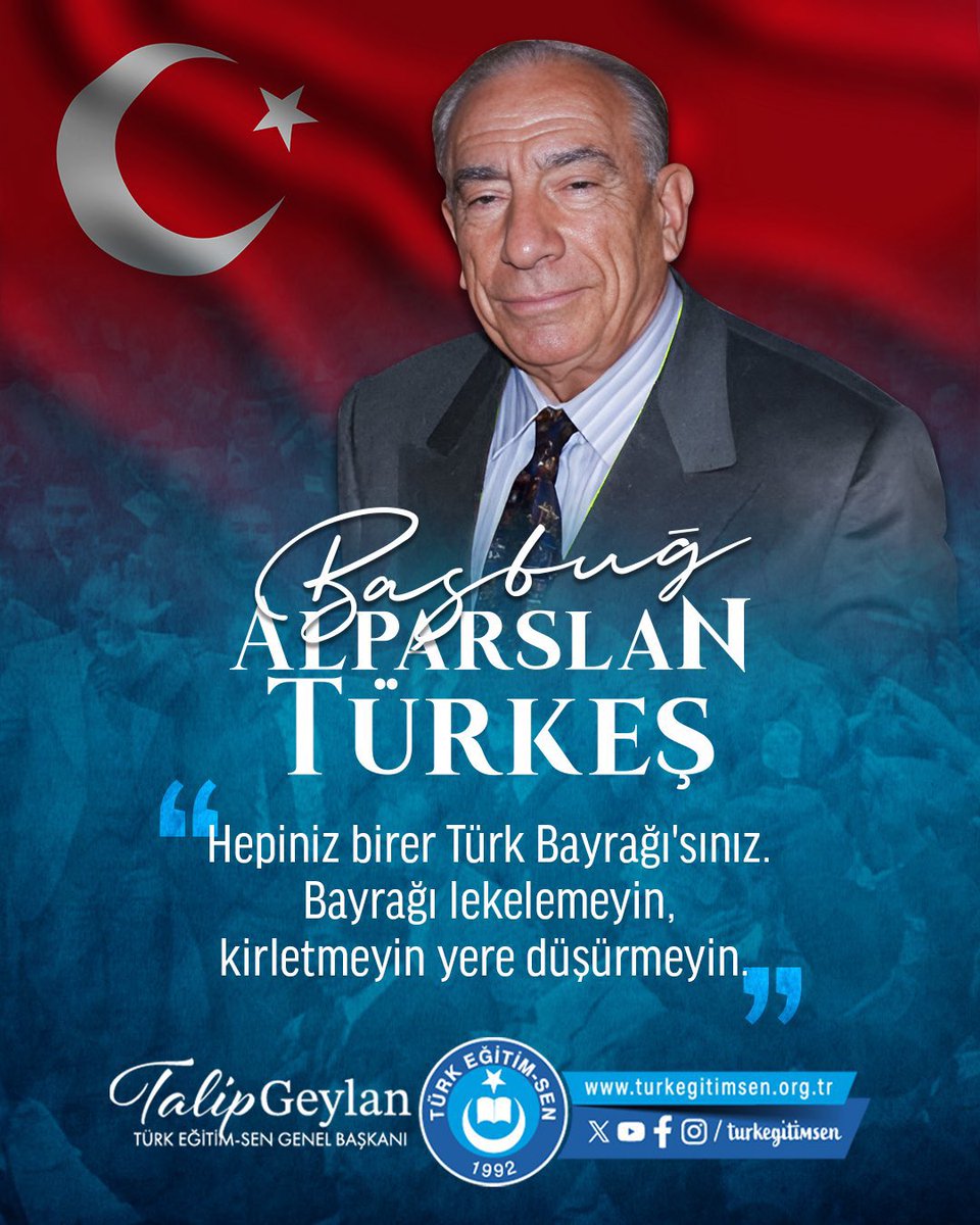 Emanetin emin ellerde!

“Hepiniz birer Türk Bayrağı'sınız. Bayrağı lekelemeyin, kirletmeyin yere düşürmeyin.”
#BaşbuğAlparslanTürkeş
 
Minnet, rahmet ve dualarla anıyoruz.

Cennet mekan ruhu şad olsun.