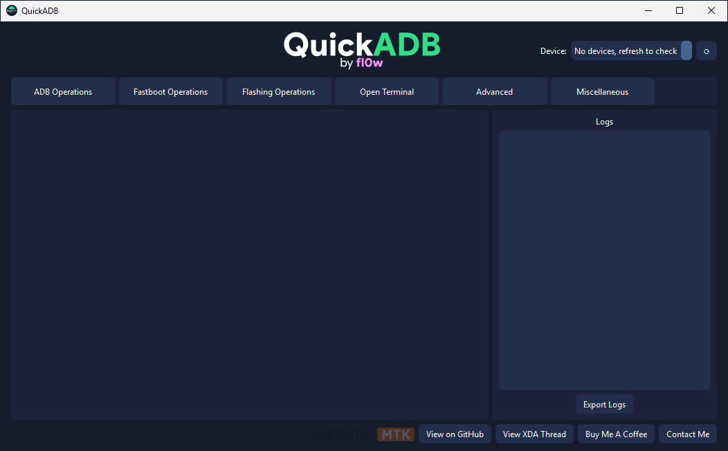 androidmtk's tweet photo. QuickADB for Windows, Linux, and MacOS - https://t.co/KKW38CTUTP #android #adb https://t.co/fxcFJkJruL