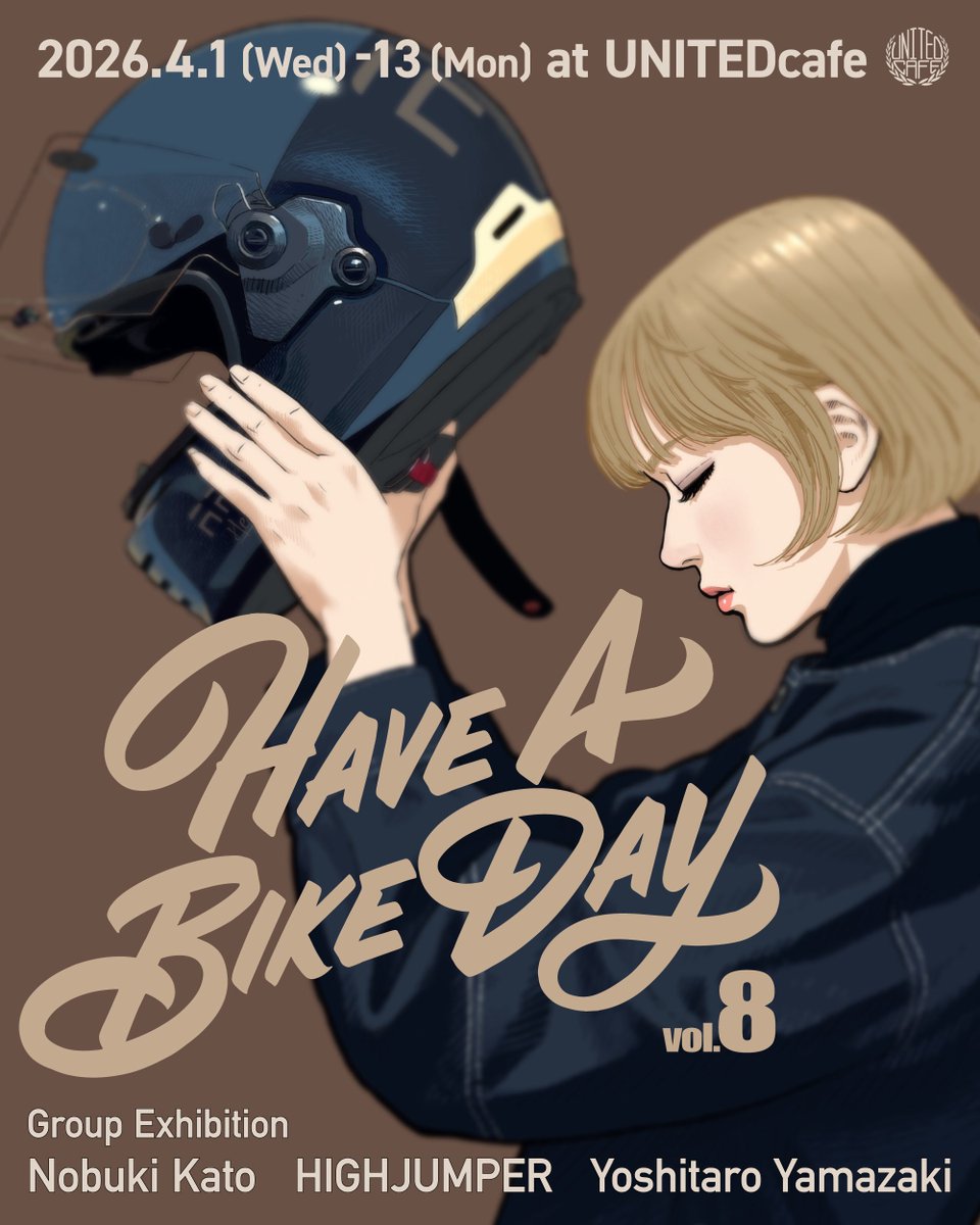 nobtree's tweet image. HAVE A BIKE DAY. vol.8
4日目もたくさんのご来場ありがとうございました🏍️🏍️🏍️
金曜日の夜らしい賑わいでした。
明日は天気が荒れそうで残念ですが、来られる方はご安全に！☔️
次は明後日、日曜日に在廊いたします。
#HaveABikeDay. @HABDmotoart 
#UNITEDcafe @UNITEDcafe_2012