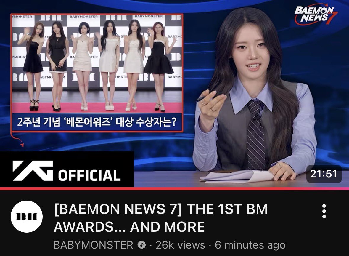 OKAY I might actually be delusional but 1 - YG is using OT7 videos ...