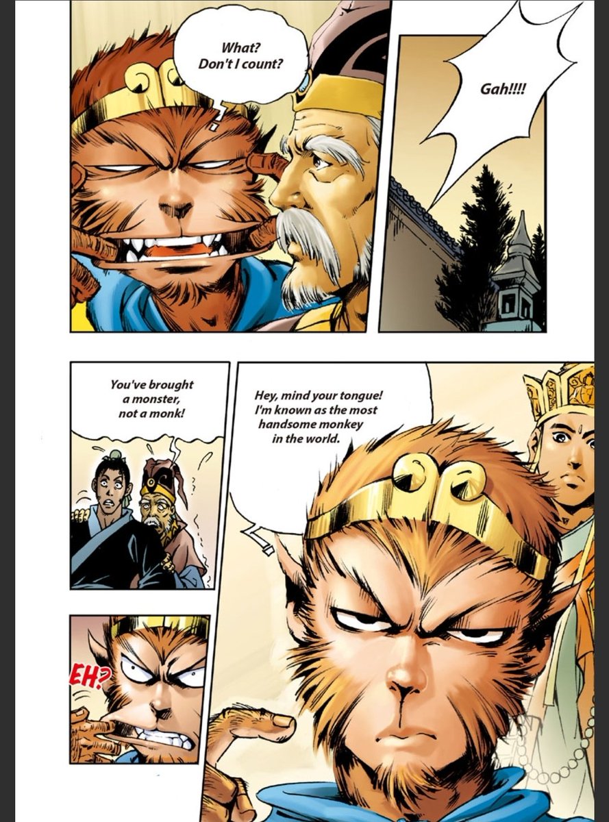 Omg this Sun Wukong ver, I love him! Hes so chaotic, cheeky and cunty. I'm having way to much fun reading this