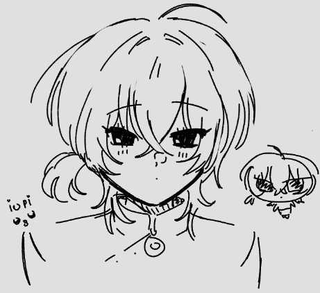 Io-chan doodle 💚♀️