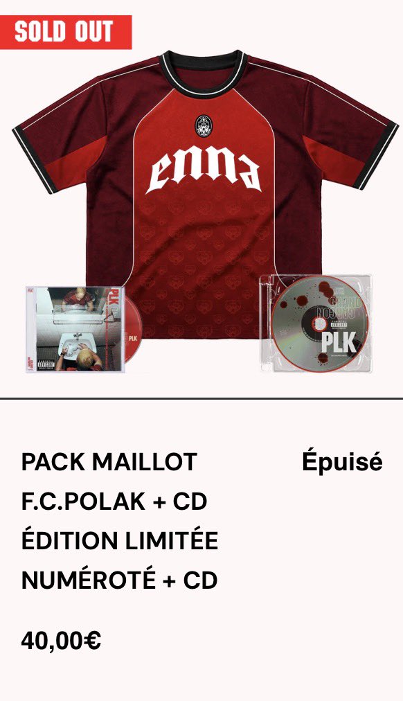 Psaykoooohhhhh's tweet photo. @0net667 @RomainMass18 @souleyyk 40€ le pack et si je dis pas de bêtise il vendait aussi ses CD avec les places de ses stade de France, mais maintenant c’est interdit par la Snep https://t.co/0zjbudjwHJ