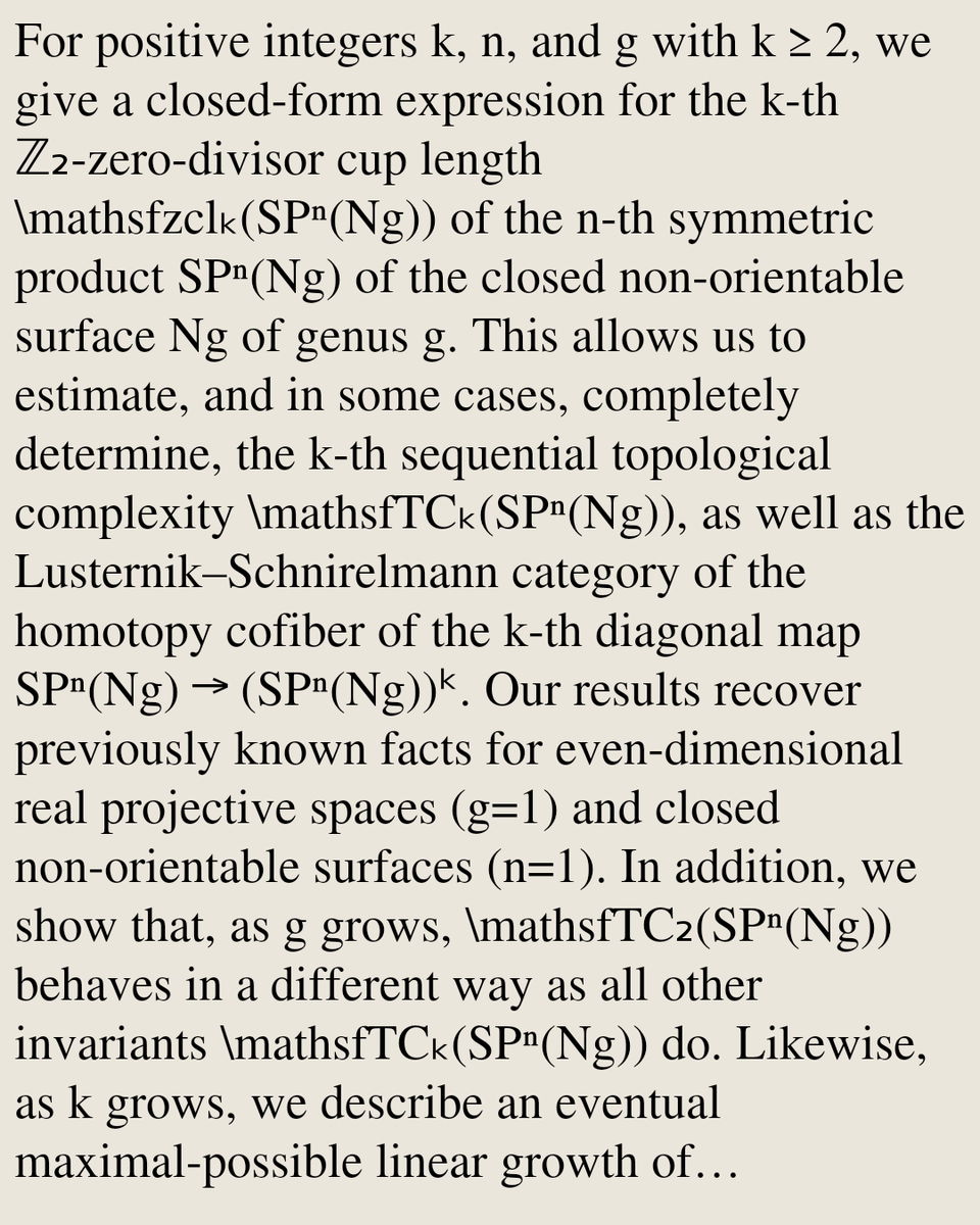 Algebraic Topology Papers tweet media