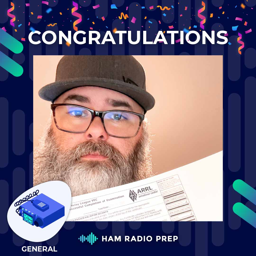 HamPrep's tweet image. 🚀 Big #Tennessee shoutout to Jeffrey Oestreich for upgrading to his #FCC General Class #HamRadio license! 

Jeffrey is leveling up for #EmergencyCommunications, #PublicService, and #DIYProjects! 🛡️🛠️ By earning his General ticket, he’s unlocked the "Magic of HF," allowing him to