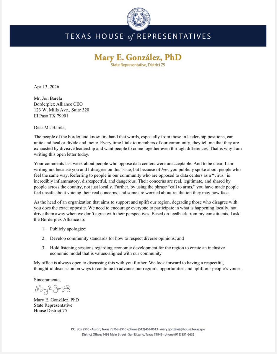 Dr. Mary E. Gonzalez tweet media