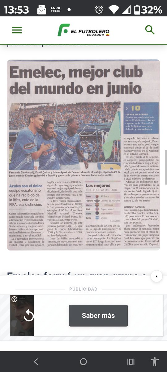 herbertpantera1's tweet photo. @ElCanalDFutbol @miguelesjluis @michelon_endara Único equipo ecuatoriano con este logro.  Junio 2010 https://t.co/0bc4VVohvH