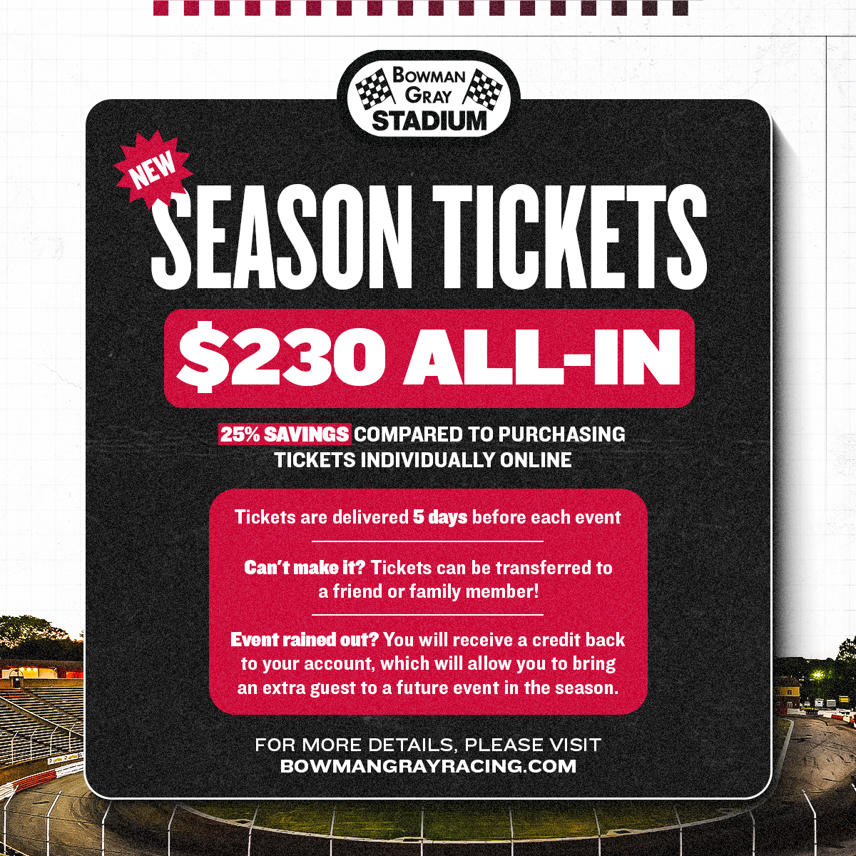 Bowman Gray Stadium tweet media