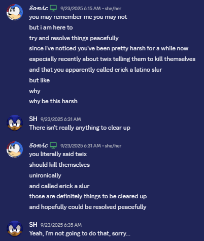 TalkinBennyREAL's tweet image. yeah i remember dming sh trying to hopefully resolve stuff peacefully with him but instead he blocked me without even acknowledging what he did was wrong at all

i know this conversation's a little old but still thought I'd bring it up