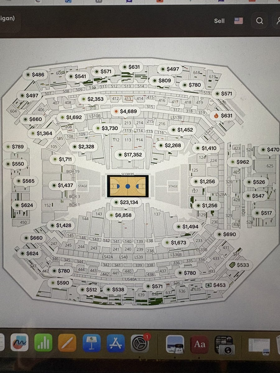 danjambrands's tweet photo. And people complain about FIFA World Cup prices. It’s not very affordable to get in #MFinalFour. https://t.co/ps4BLwDcMv