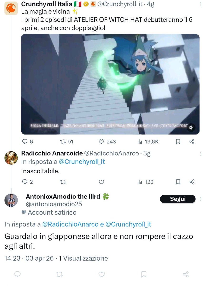Non ho rotto il cazzo a nessuno e non ho mai interagito con lui. La gente sta male.