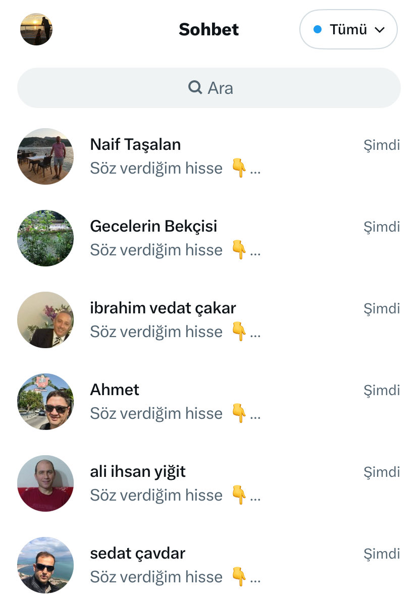 HİSSE GELDİ DOSTLAR !!!

Beğeni ve rt bırakanlara hisseyi göndermeye başladım.

Teker teker göndereceğim…