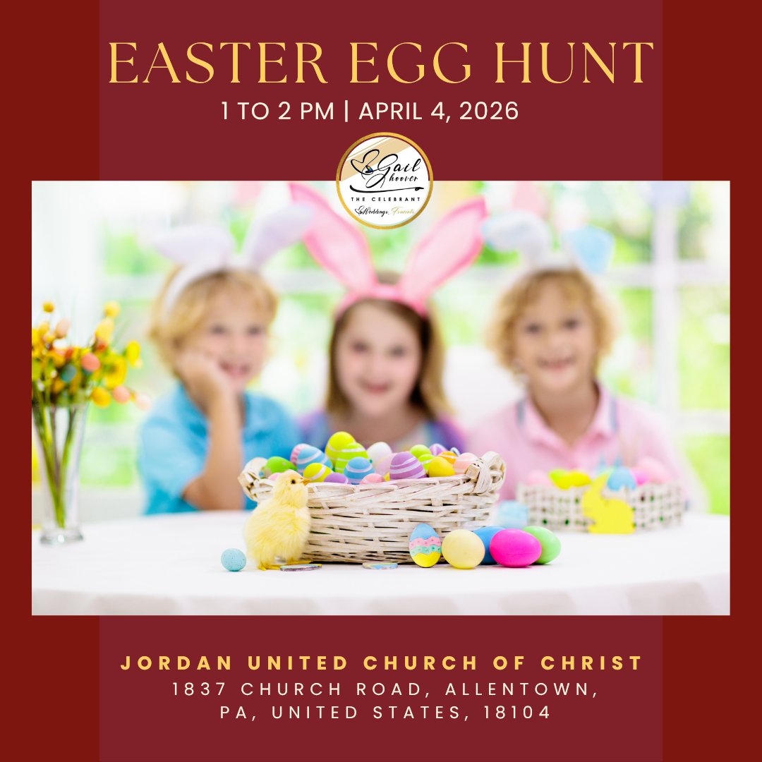 Sharing for our local families 💛

The Jordan United Church of Christ is hosting a Community Egg Hunt tomorrow!
📞 610-395-2218

A sweet way to celebrate spring and make memories with your little ones!🐰

#CommunityEvents #AllentownPA #EggHunt #LehighValley #PA