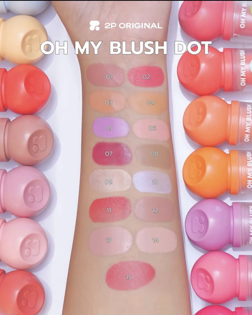_jenjijii's tweet photo. อันละ158.-ส่งฟรี✅ OH MY BLUSH DOT #บลัชหัวโต สีสวยน่ารักทู๊กกสี🍭 ติดทนกันน้ำสิบๆๆๆ💃🏻💦 (เช็คสีก่อนกด) #ร้านรับกดเจนจิจี https://t.co/1hhBNAPHZP