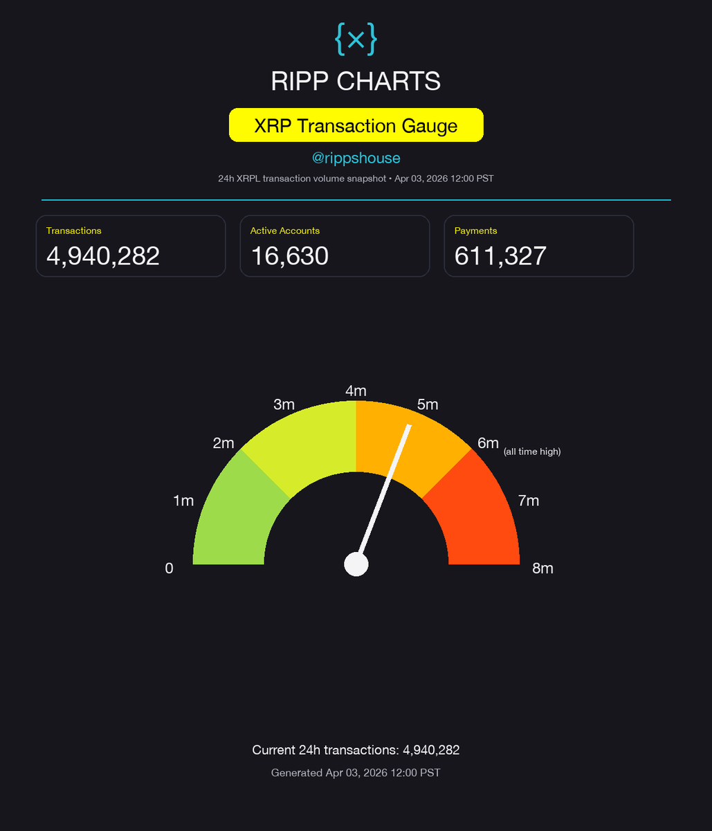 rippshouse's tweet photo. XRPL transactions are heating up team! https://t.co/Nggi14JKCz