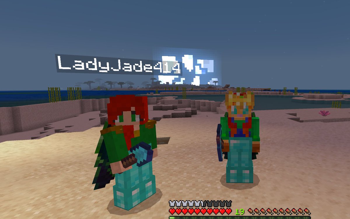JenniFire6's tweet photo. hanging out with @LadyJade414 on @TrulyBedrock today, all  the sand!!! https://t.co/w06IHcfqQj