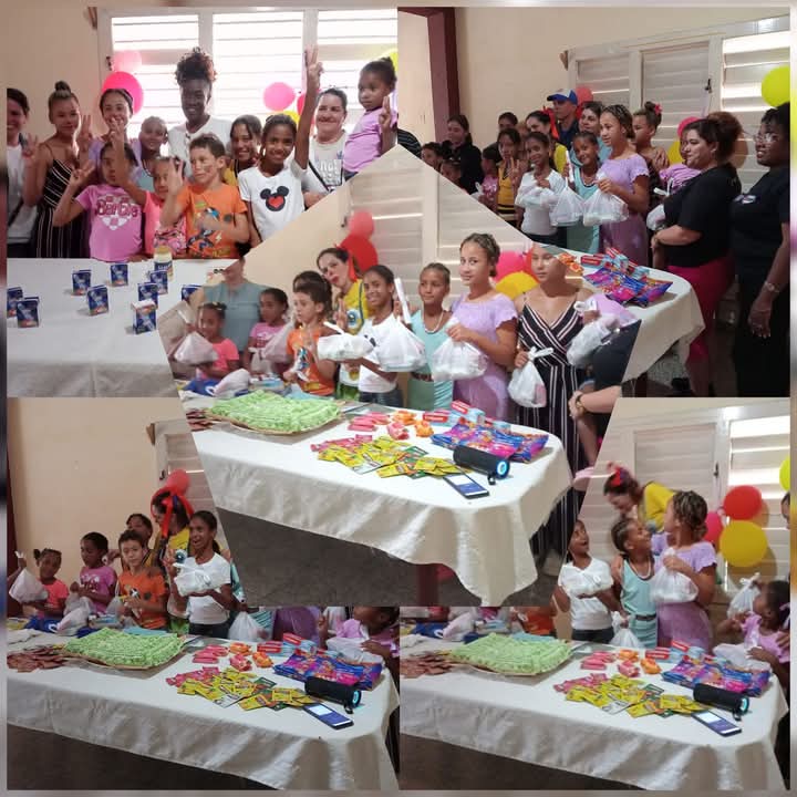 Con el apoyo solidario de organismos y entidades del territorio, los educandos y trabajadores del Hogar de niñas, niños y adolescentes sin cuidado parental celebran el aniversario de la OPJM. #CabaiguánEduca #SanctiSpíritusEnMarcha #CubaVencerá
