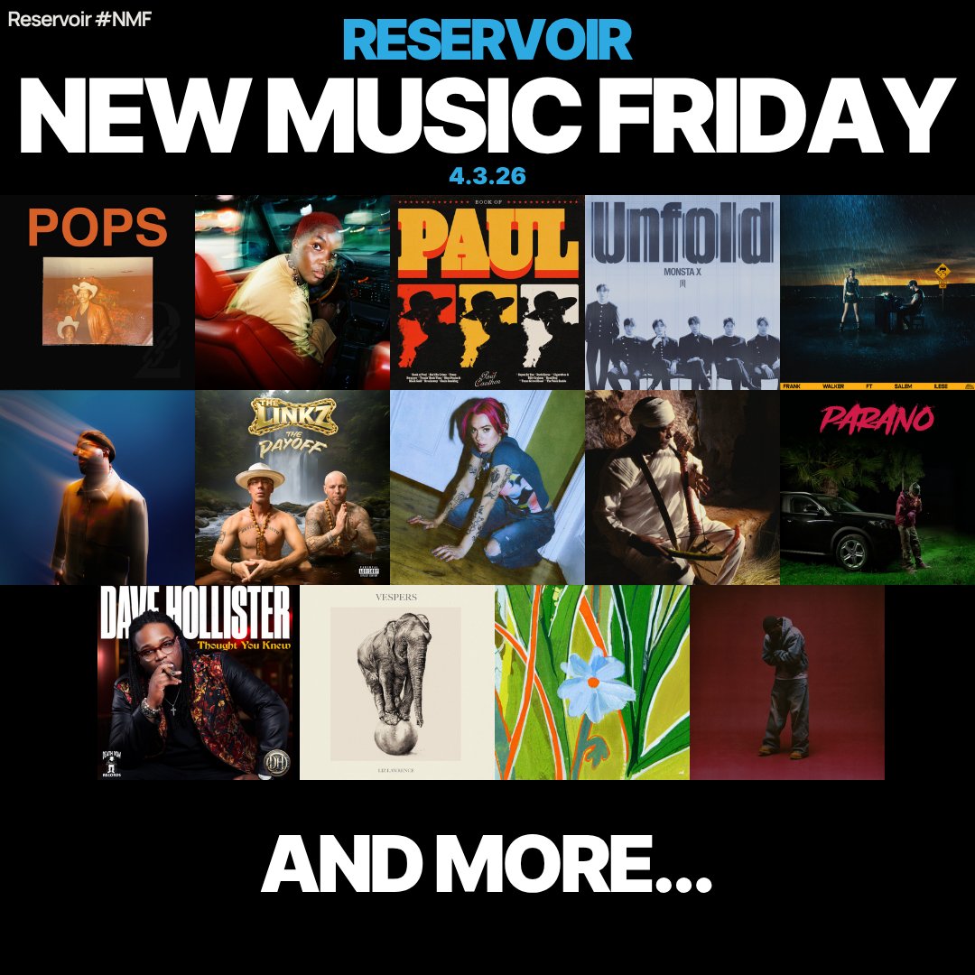 ReservoirMedia's tweet image. #NewMusicFriday

🧡 @2chainz x @StaticSelektuh
💿 @arloparks
🎸 @CauthenMusic
🎶 @Official_MX_jp
💙 Frank Walker x @salemilese
🌫️ @TheRealMarcLo
🔥 @thegrouch x @Stylog x @purepowersmusic x The Linkz
And more!

Stream: bit.ly/4fOAaKR