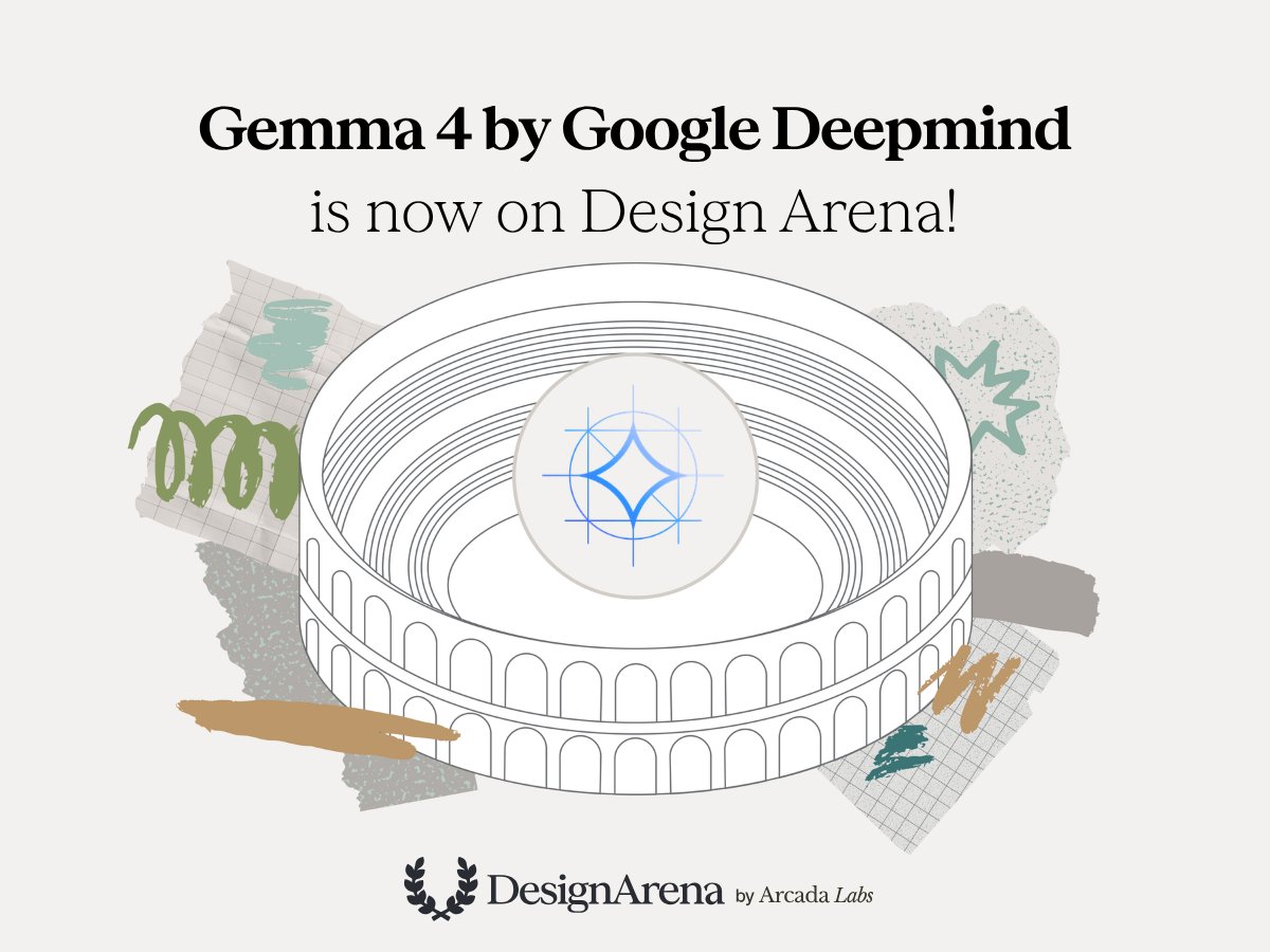 Design Arena tweet media