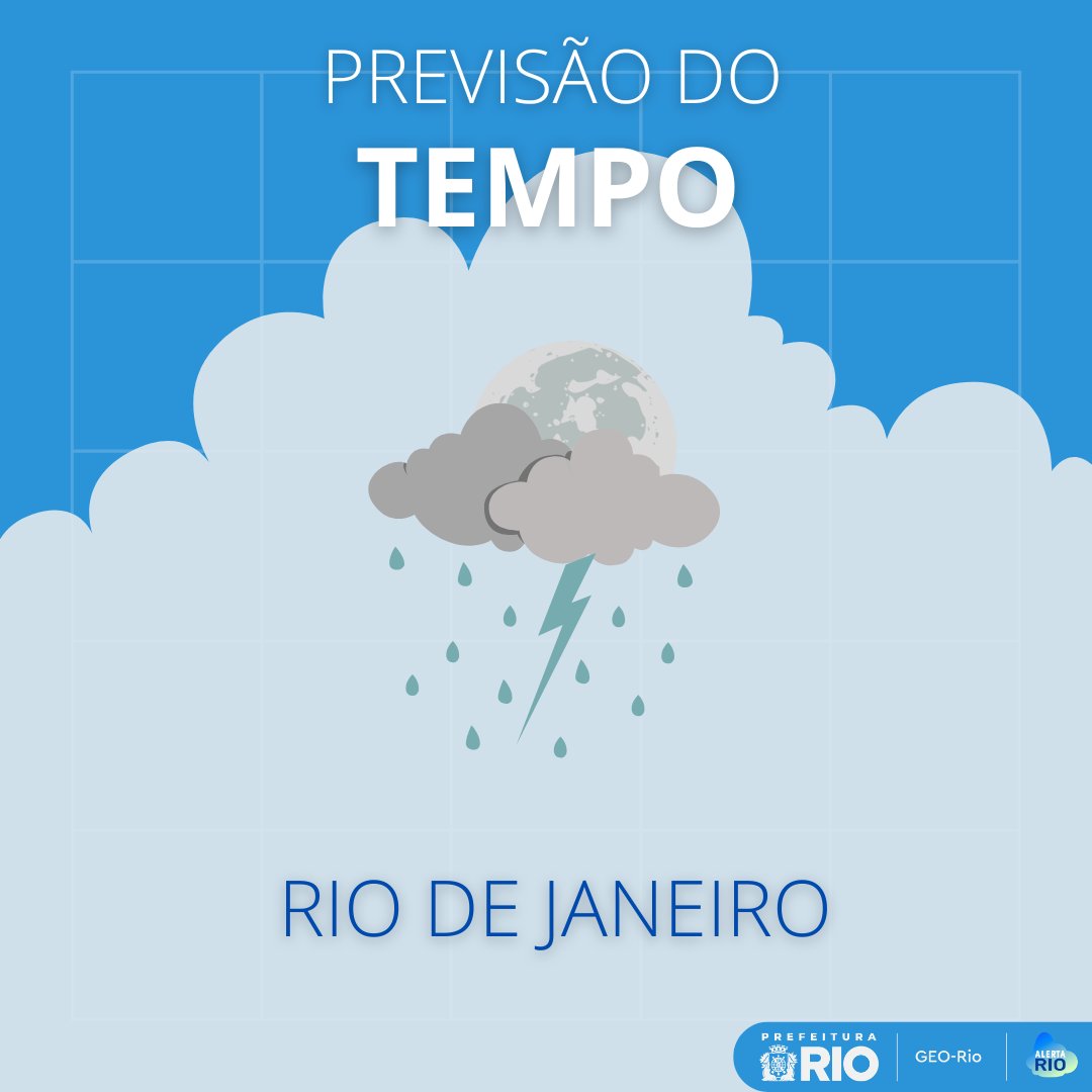 Sistema Alerta Rio - Prefeitura do Rio tweet media