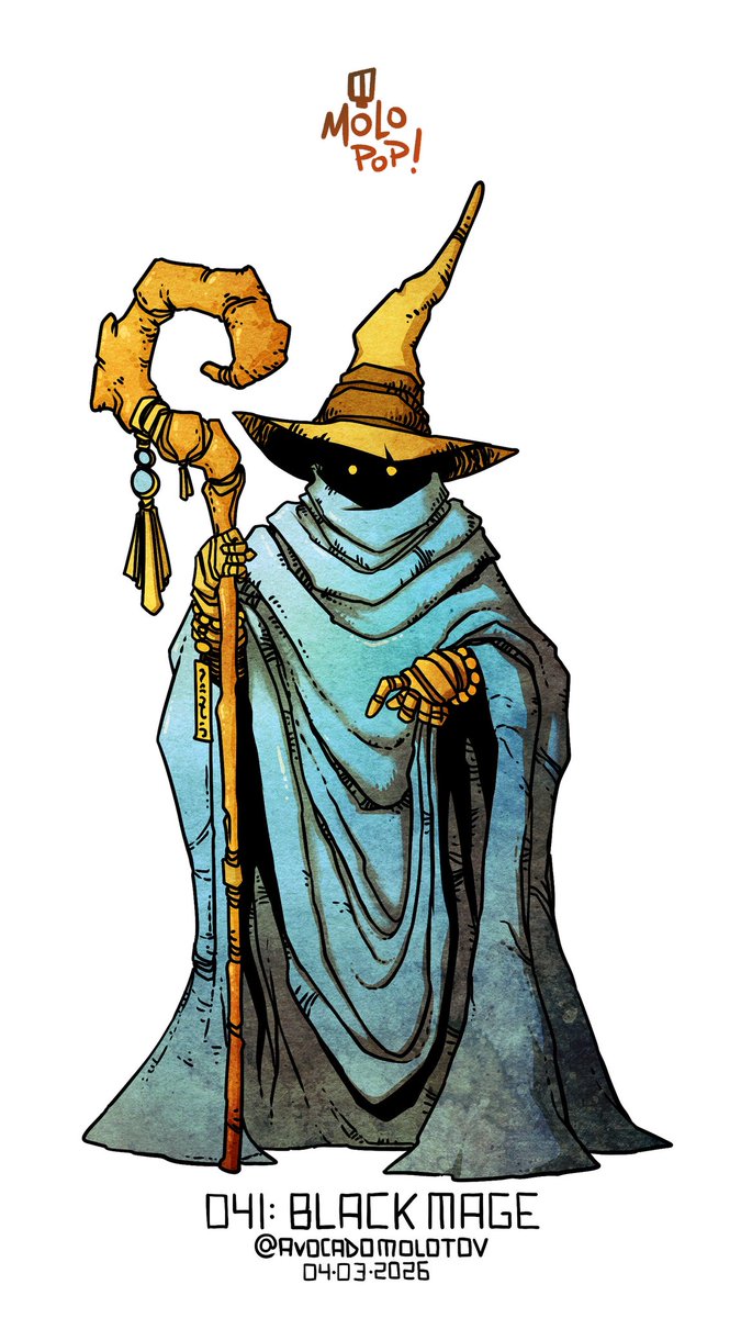 AvocadoMolotov's tweet photo. Molopop 41: Black Mage

No face. No voice.

Just power.

Who should be next?

#finalfantasy #ff1 #fyp #blackmage #fanartfriday #artistinx https://t.co/PoepSxRwTM