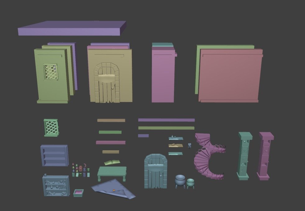 This is an isometric game environment designed with a focus on ...