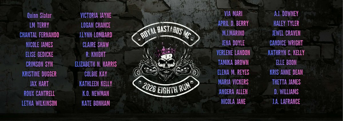 KONewman1's tweet photo. 🔥ROYAL BASTARDS 2026🔥 

☠️This next Run of RBMC isn't for the faint of heart.☠️ 

***All preorders are located in the Featured Posts of our FB Group***
https://t.co/glVk9k3zPQ 

#fyp #royalbastardsmc #oneclick #bookrecs #likeandfollow https://t.co/g1IbP2U2YV
